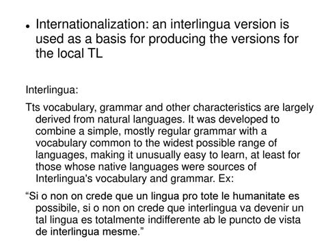 Translation and communication: An interlingual corpus 